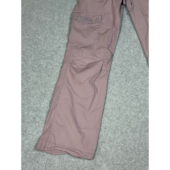 Old Navy Womens Size 1 Purple Low Waist Straight Leg Cargo Pants Y2k - Picture 14 of 14
